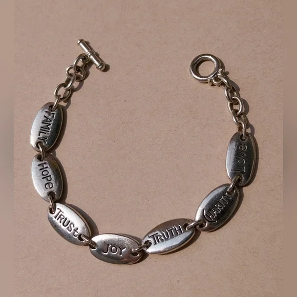 Silver Sterling Charm Bracelet - Picture 1 of 10